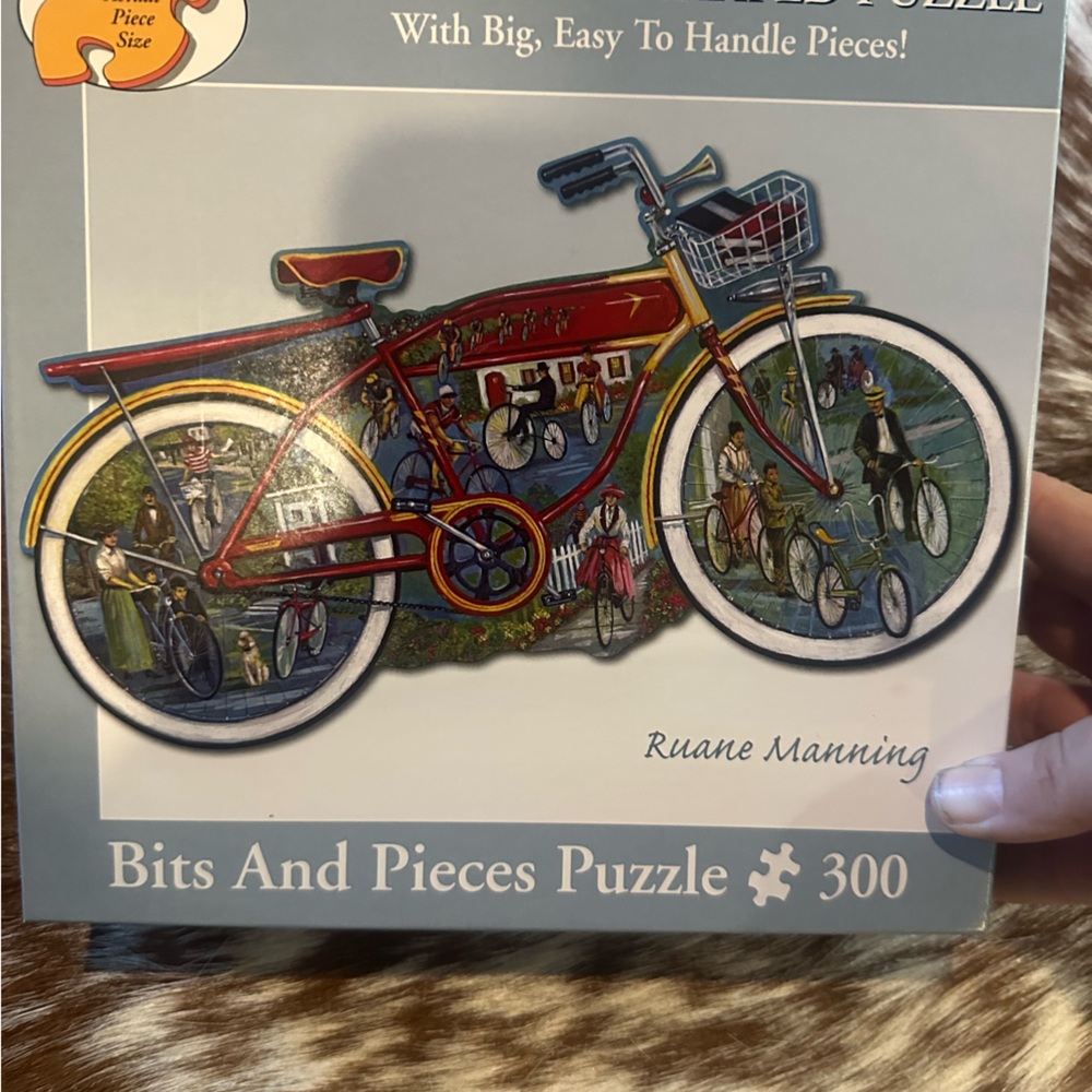 Bits And Pieces Vibrant Red Bicycle Puzzle - 300 Pieces